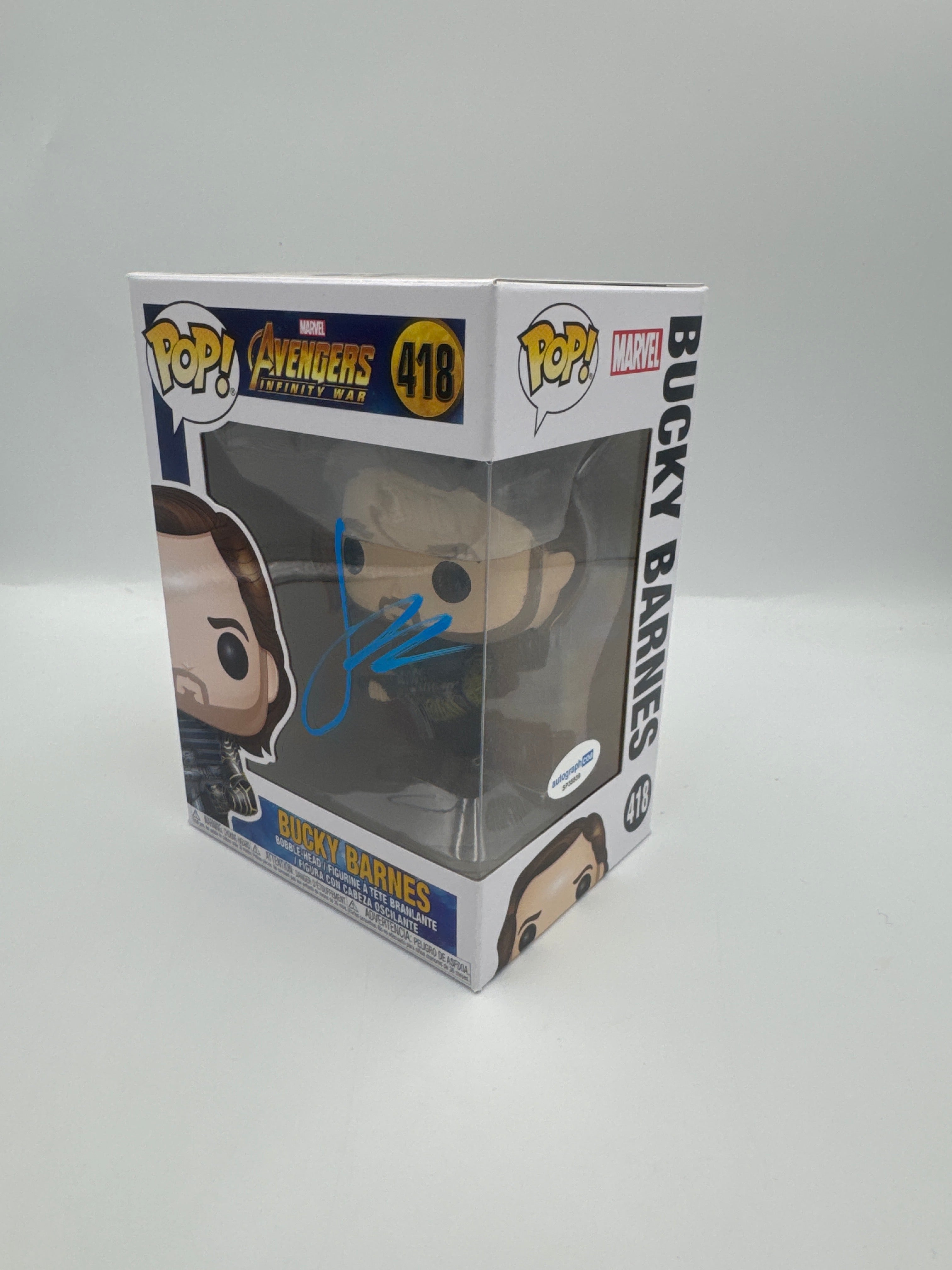 Bucky Barnes - #418 - Funko Pop! - Avengers Infinity War - Signed By Sebastian Stan