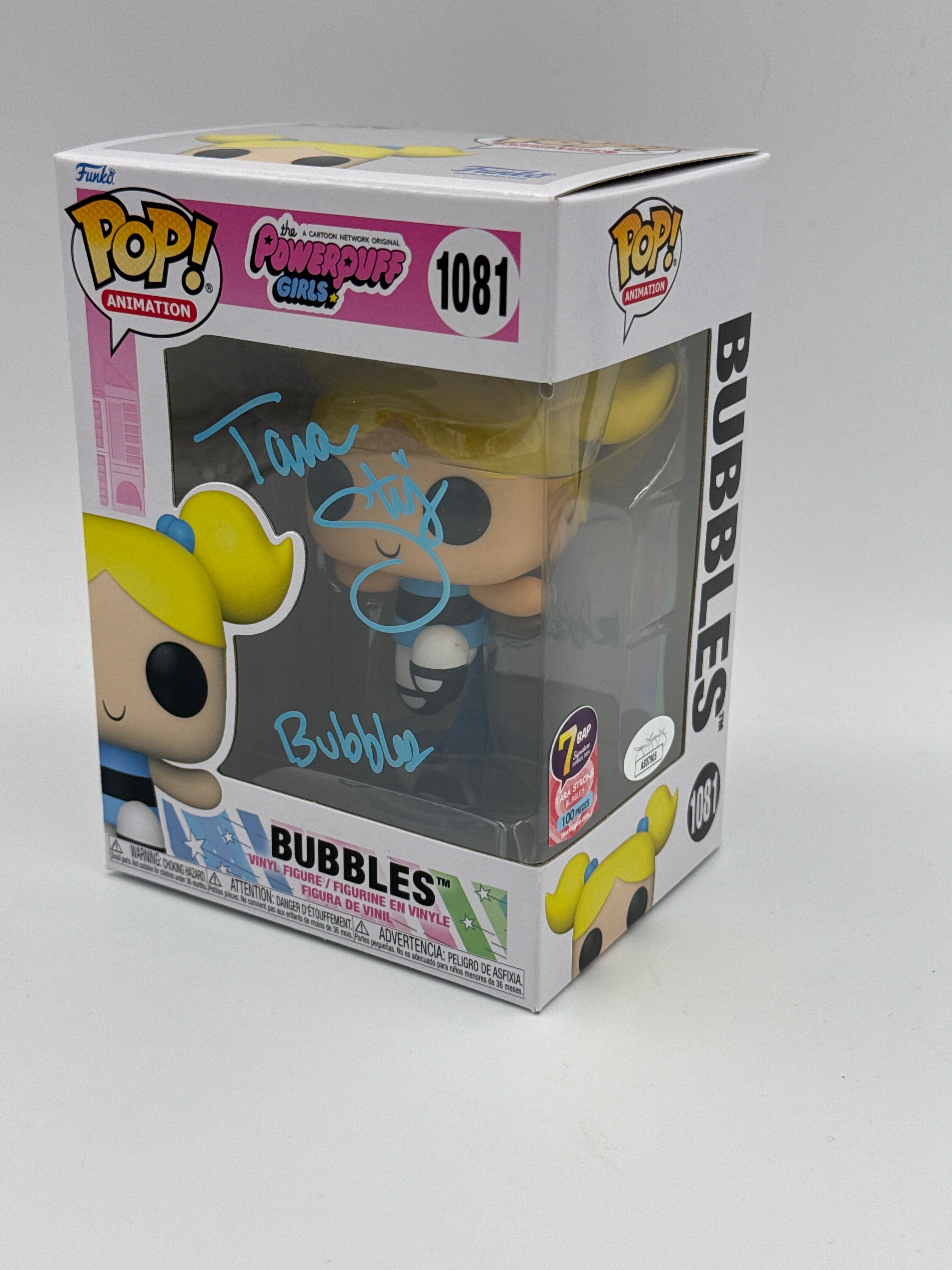 Bubbles - #1081 - Funko Pop! - Animation - Powerpuff Girls - Signed by Tara Strong - Certified Pop!