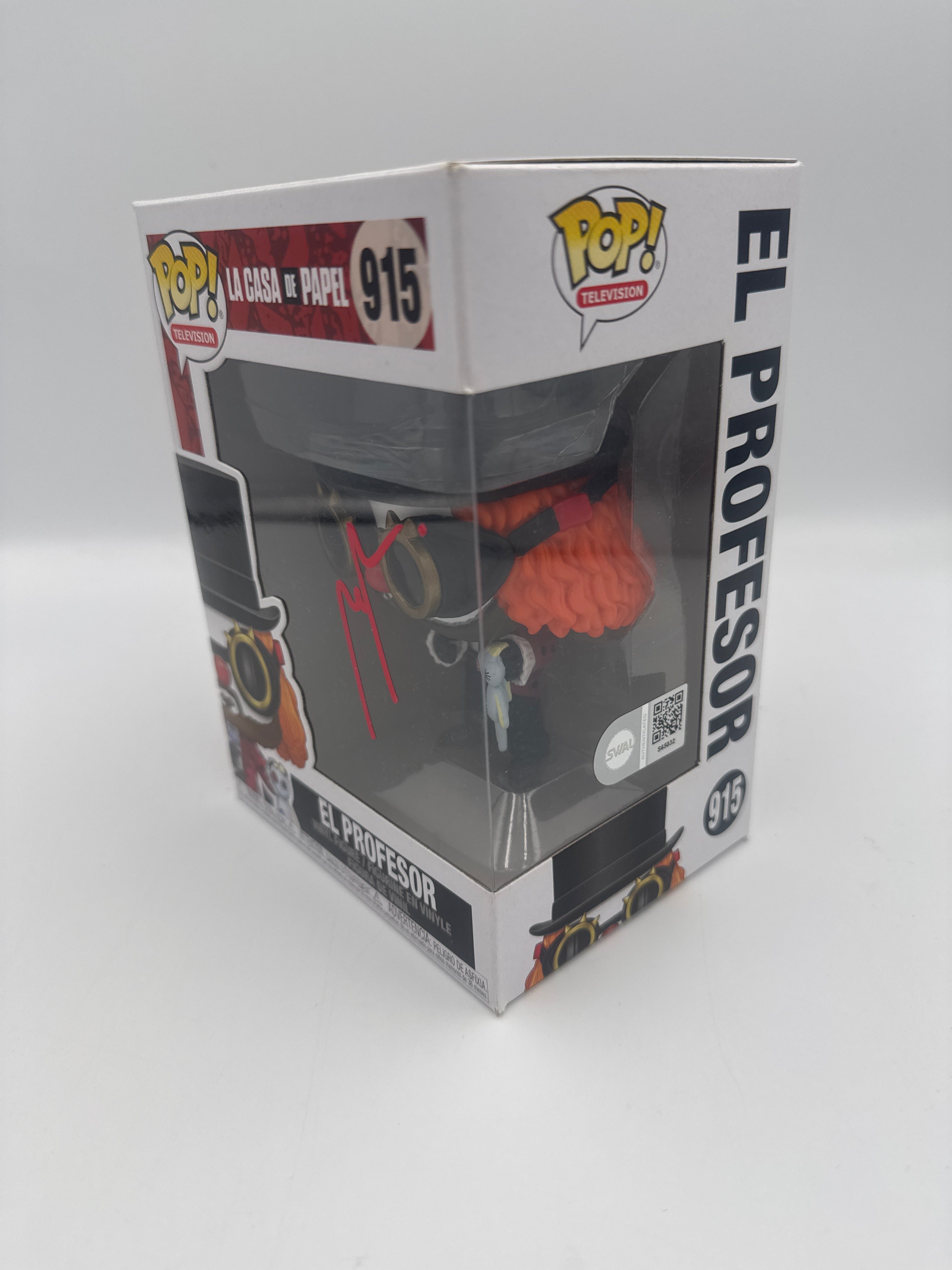 El Profesor- #915 - Funko Pop! - Television - La Casa de Papel - Signed By Alvaro Morte - Certified Pop
