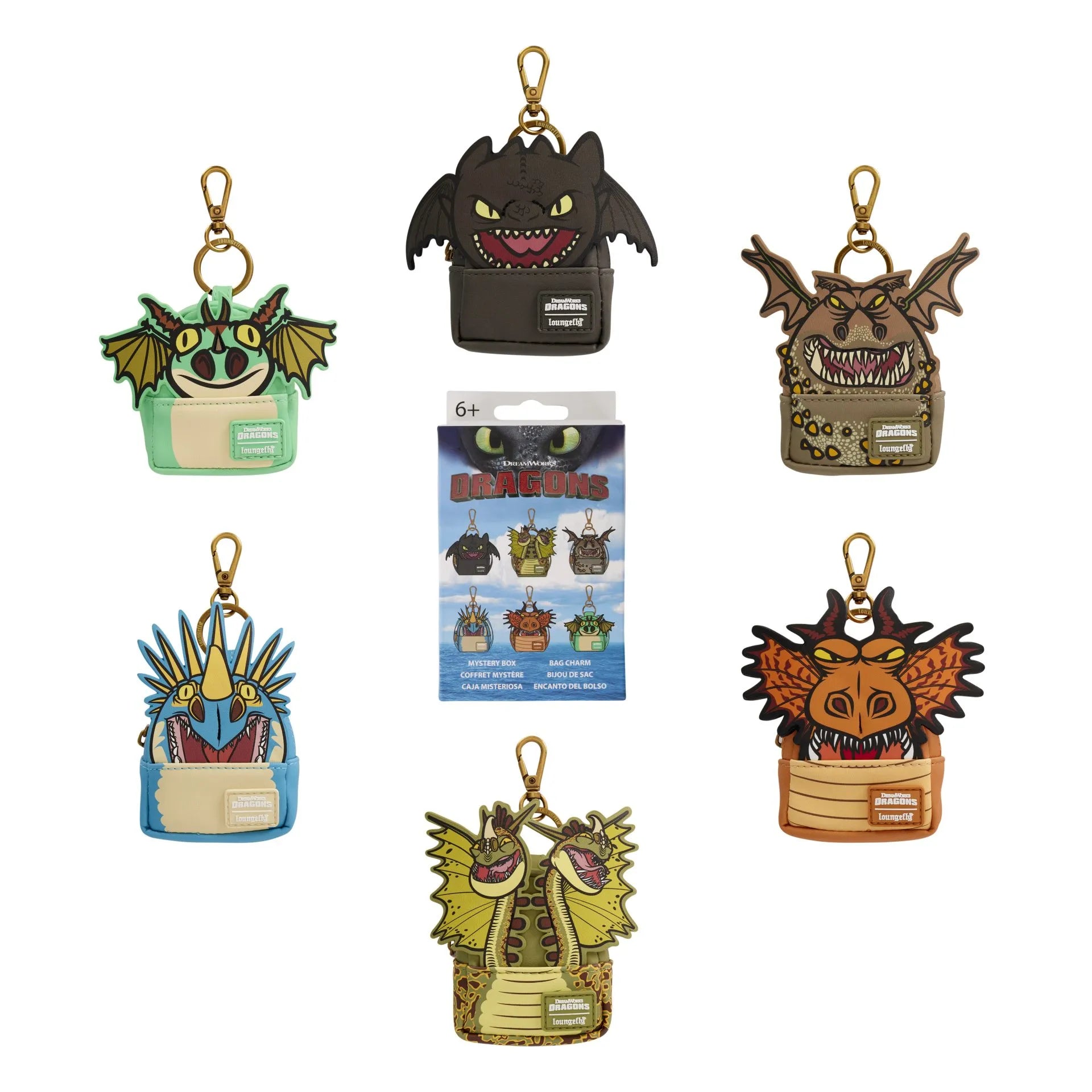 Dreamworks How To Train Your Dragon Mystery Box Backpack Keychains - Loungefly
