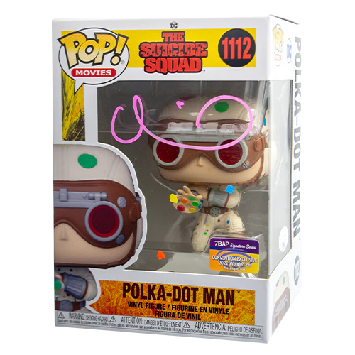 Polka-Dot Man - #1112 - Funko Pop! - Animation - Suicide Squad - Signed By David Dastmalchian -7BAP 2022 Wondercon Exclusive