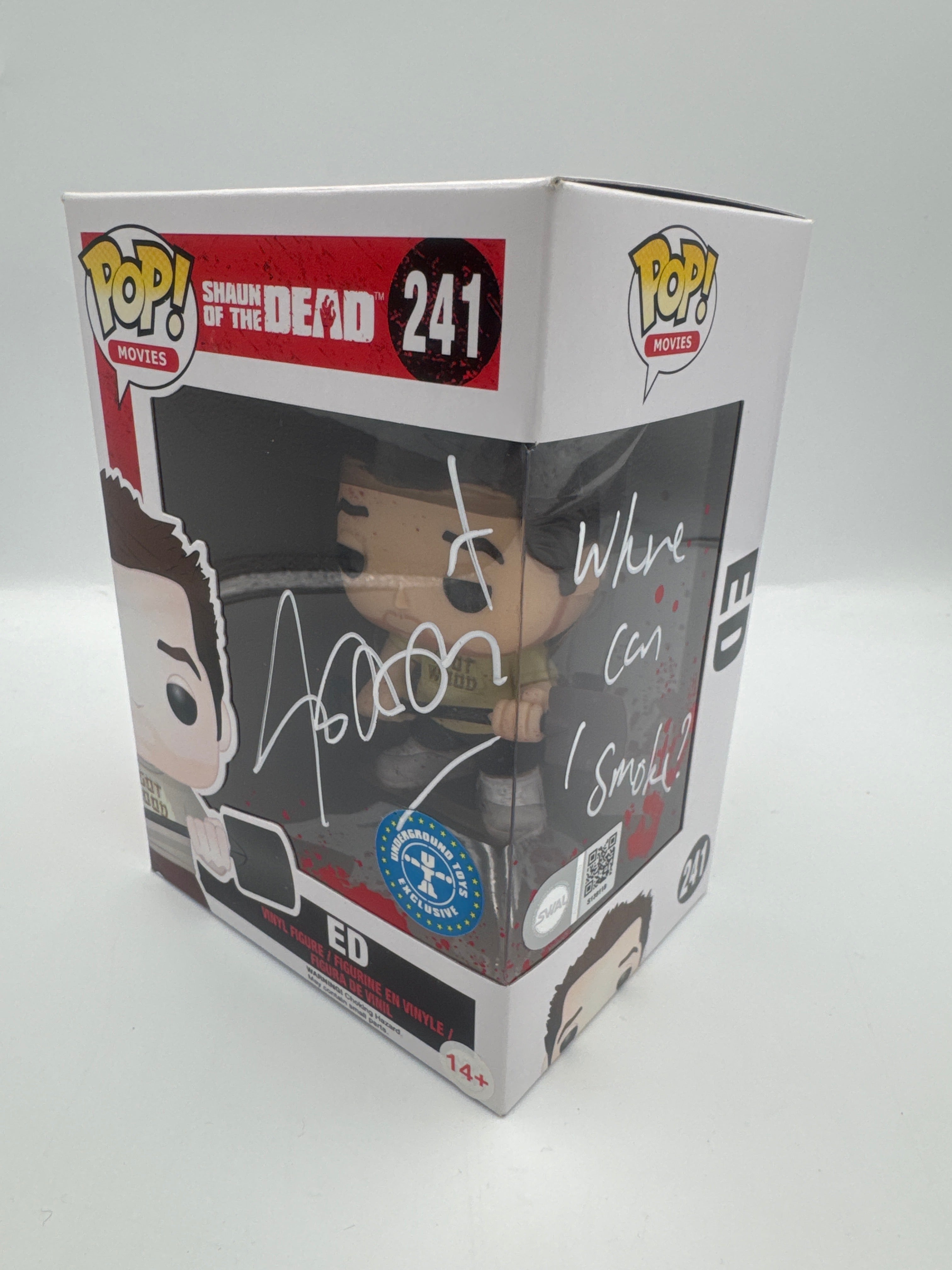 Ed - #241 - Funko Pop! - Movies - Shaun of the Dead - Underground Toys Exclusive - Signed By Nick Frost - Certified Pop