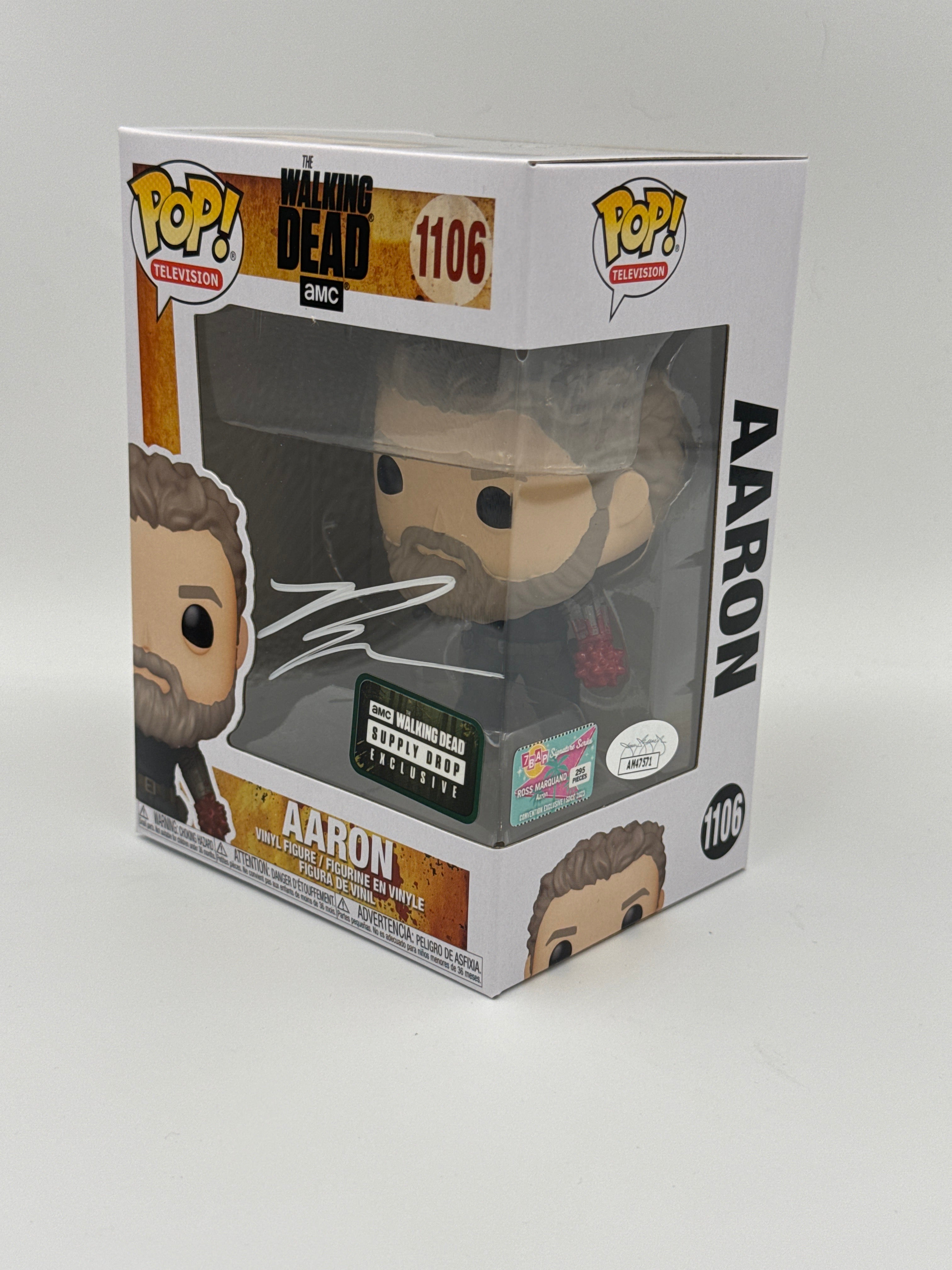 Aaron- #1106 - Funko Pop! - Television - The Walking Dead - AMC Walking Dead - Signed by Ross Marquand ( Pcs) - Certified Pop!