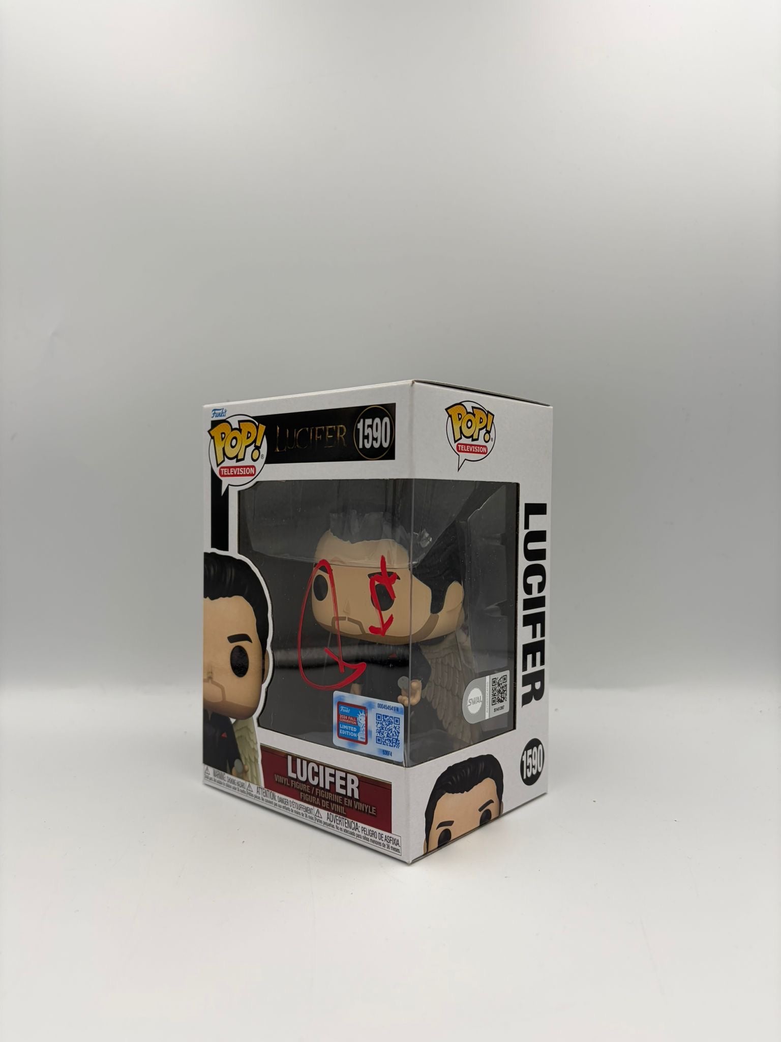 Lucifer - #1590 - Lucifer - Signed By Tom Ellis - SWAU Certified Funko Pop!