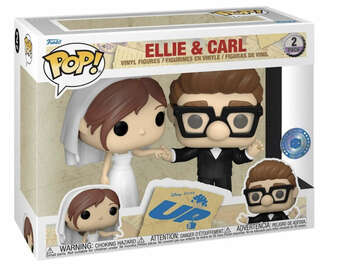 Carl & Ellie - 2 Pk - Funko Pop! - UP - Pixar  - Pop in a Box Exclusive