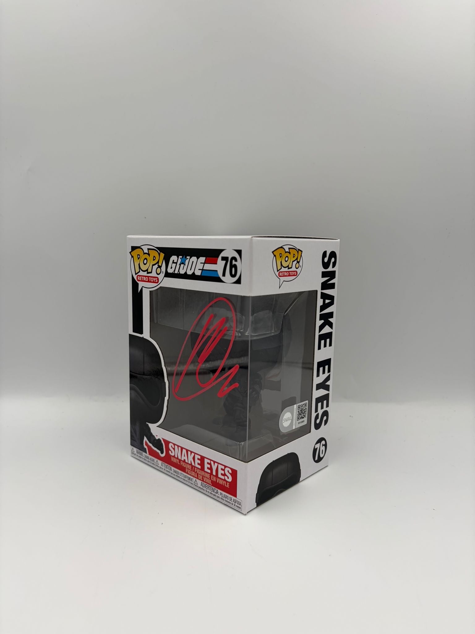 Snake Eyes - #76 - G.I.Joe - Signed By Henry Golding - SWAU Certified Funko Pop!