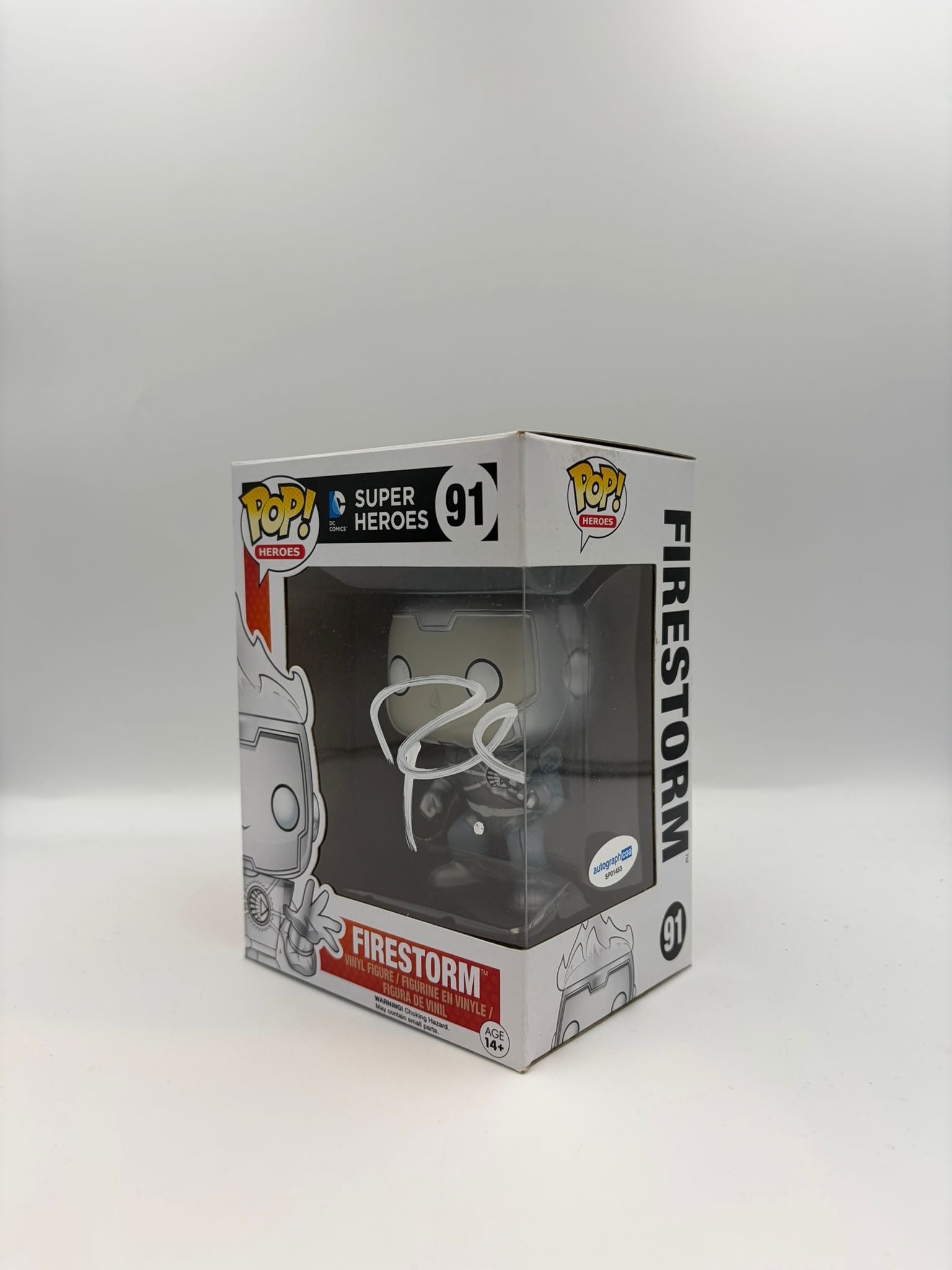 Firestorm - #91 - Funko Pop! - Super Heros - DC Comic - Signed by Robbie Amell - Certified Pop!
