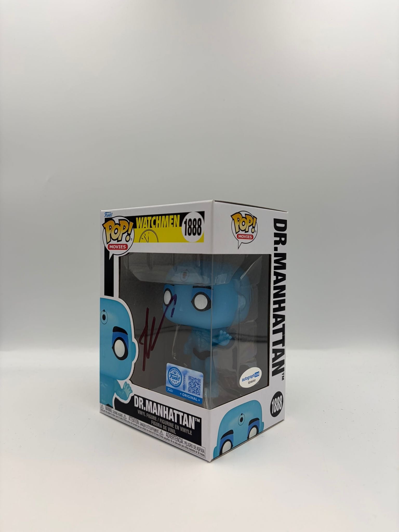 Dr Manhattan - #1888 - Funko Pop! - Movies - Watchmen - Signed By Billy Crudup - Certified Pop