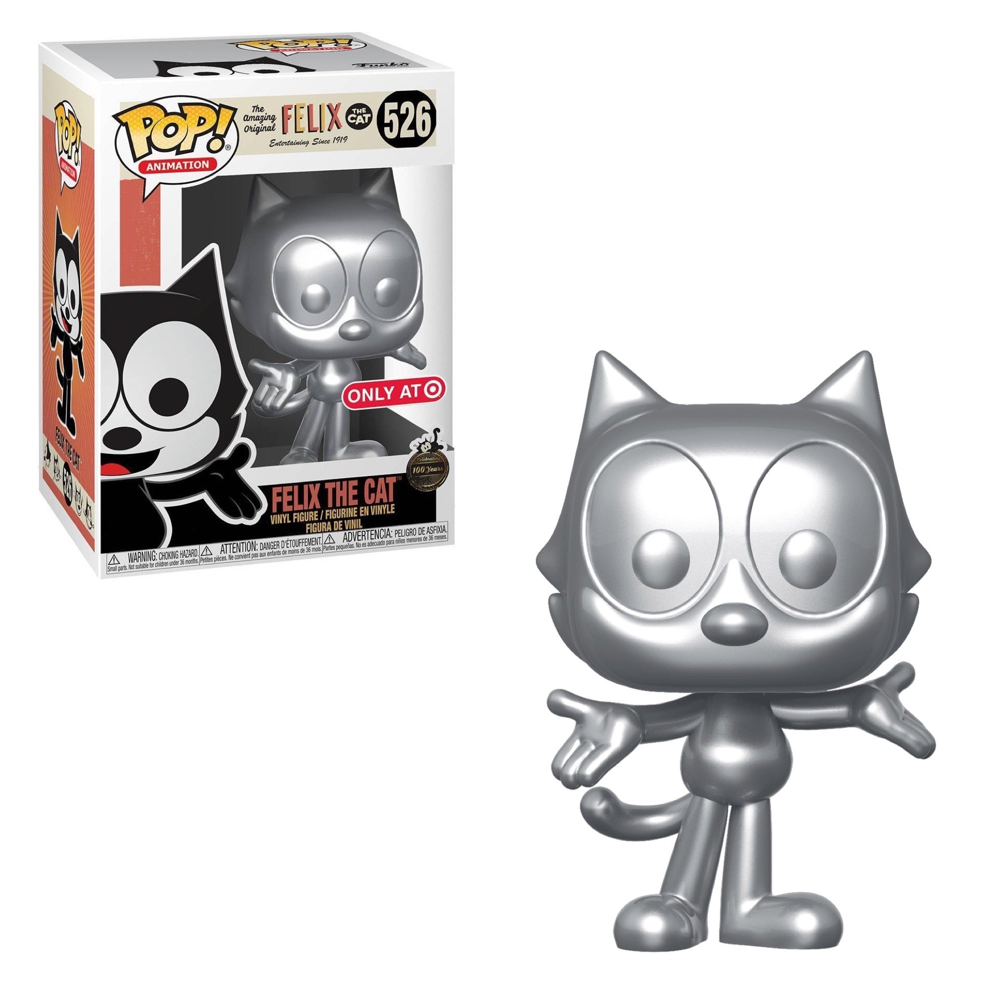 Felix The Cat (Silver)-  #526- Funko Pop! - Felix - Target Exclusive