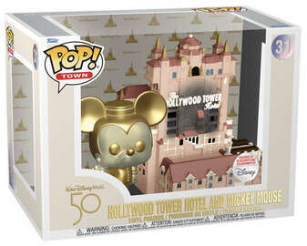 Hollywood Tower Hotel and Mickey Mouse - #31 - Funko Pop! - Town - Disney 50