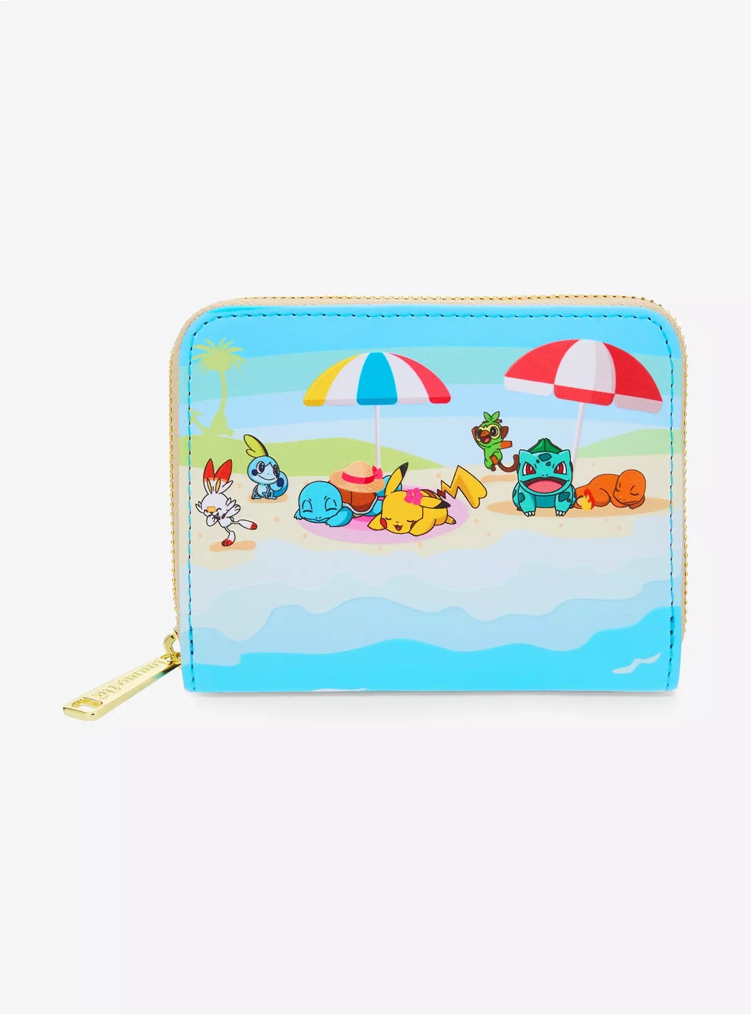 Pokémon Beach Day Scene Small Zip Wallet - Loungefly