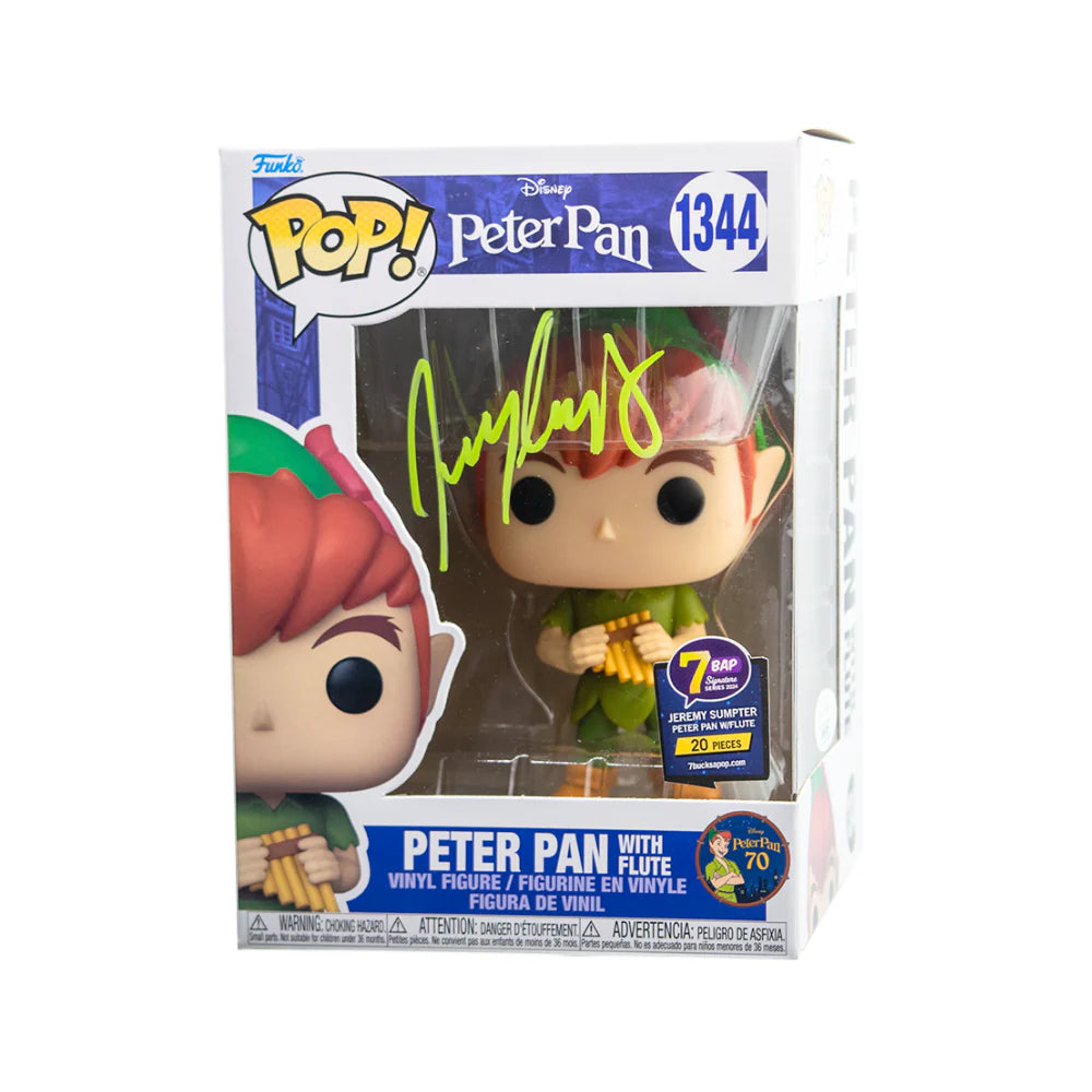 Peter Pan - #1344 - Funko Pop! - Disney -Peter Pan - Signed By Jeremy Sumpter - 7BAP 20 PCS