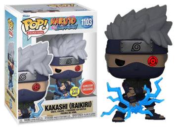 Kakashi (Raikiri) - #1103 - Funko Pop! - Animation - Naruto Shippuden - GITD - Gamestop Exclusive