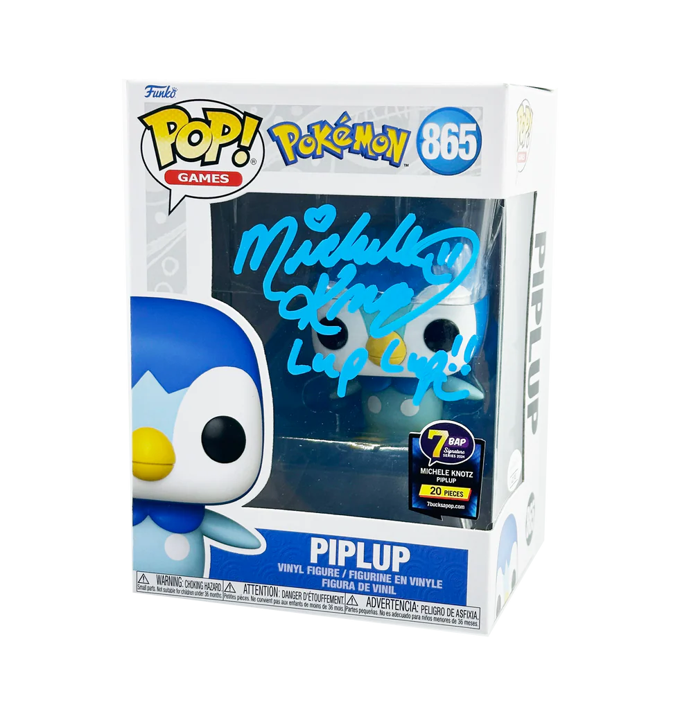 Piplup - #865 - Funko Pop! - Animation - Games - Pokemon - Signed By Michelle Knotz - 7BAP 20 PCS