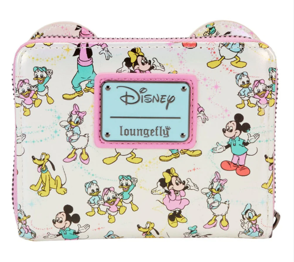 Disney by Loungefly Wallet Mickey & Friends 100th Anniversary AOP