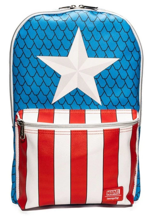 Marvel Captain America backpack with pin (45cm)- Marvel - Loungefly