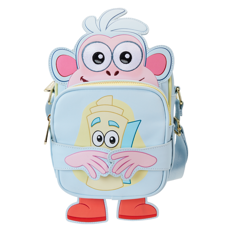 Nickelodeon Dora the Explorer Boots Crossbuddies Cosplay Crossbody Bag with Coin Bag - Loungefly