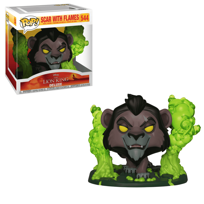 Scar with Flames #544 - Funko Pop! - Deluxe - Disney - The Lion King