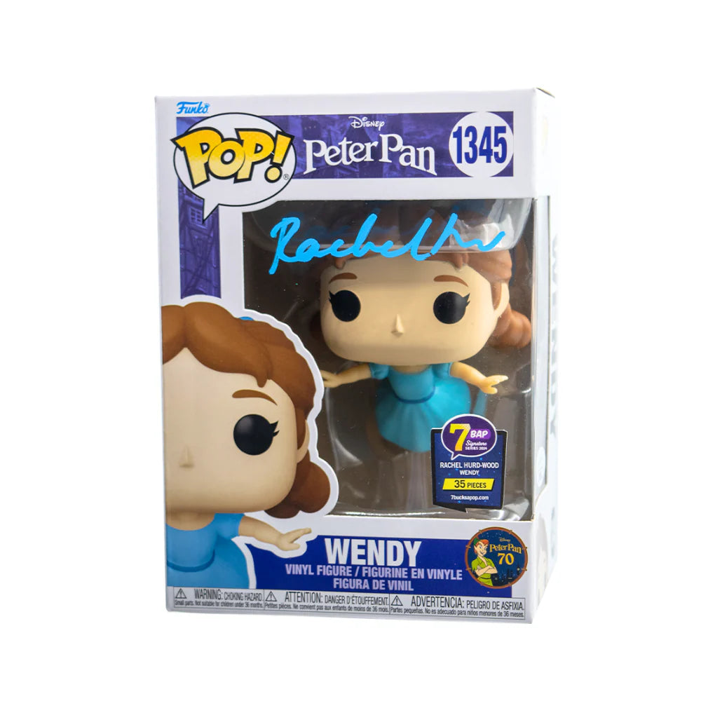 Wendy - #1345 - Funko Pop! - Disney -Peter Pan - Signed By Rachel Hurd - 7BAP 35 PCS