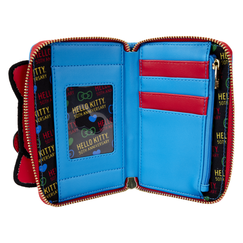 Sanrio Exclusive Hello Kitty 50th Anniversary Phone Sequin Cosplay Zip Around Wallet - Loungefly