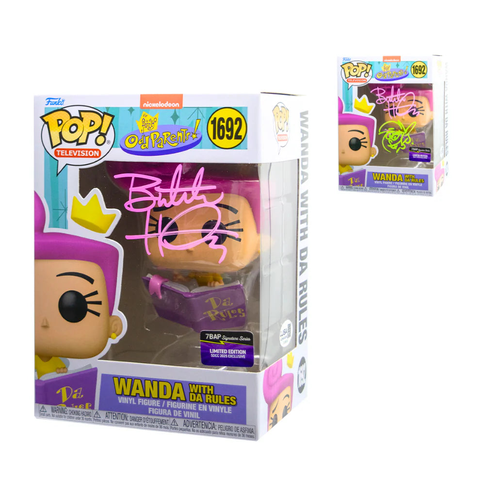 Wanda with Da Rules - #1692 - Odd Parents - Signed By Butch Hartman - 7BAP Certified Funko Pop!
