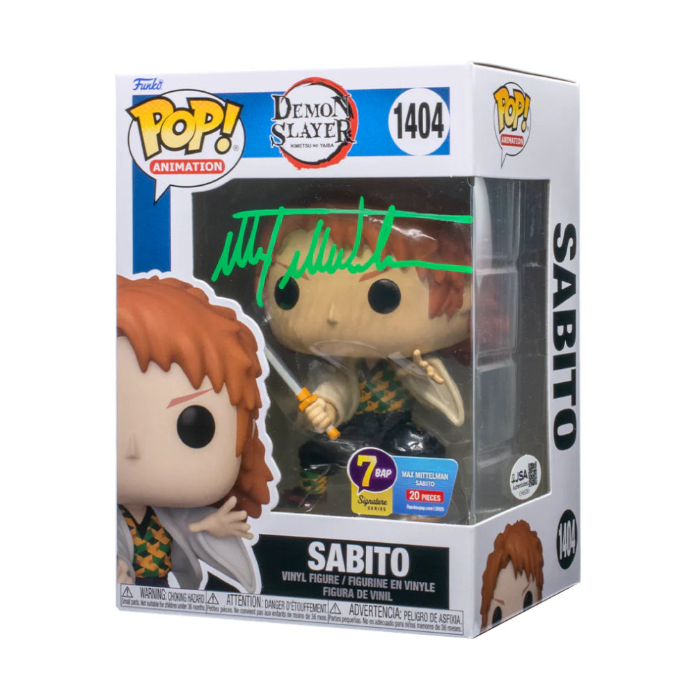 Sabito - Funko Pop! - Demon Slayer - 7BAP Signature Series - Signed By Max Mittelman - 20 PCS