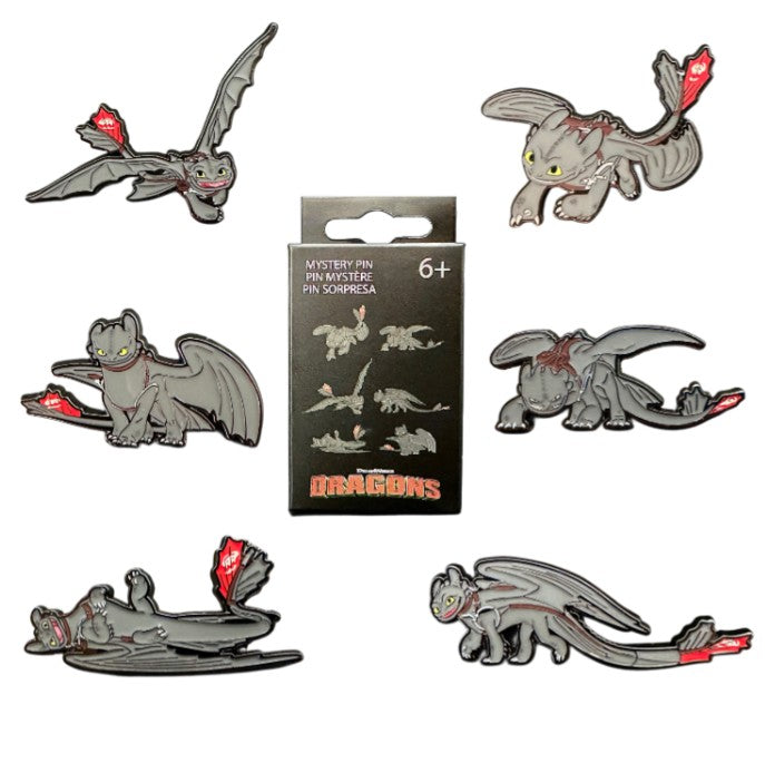 How To Train Your Dragon Toothless Poses Dreamworks - Blind Box Pins - Loungefly