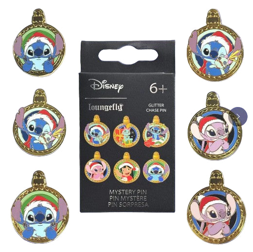 Disney Lilo And Stitch Holiday Ornaments Mystery Box Pins - Loungefly - Pins