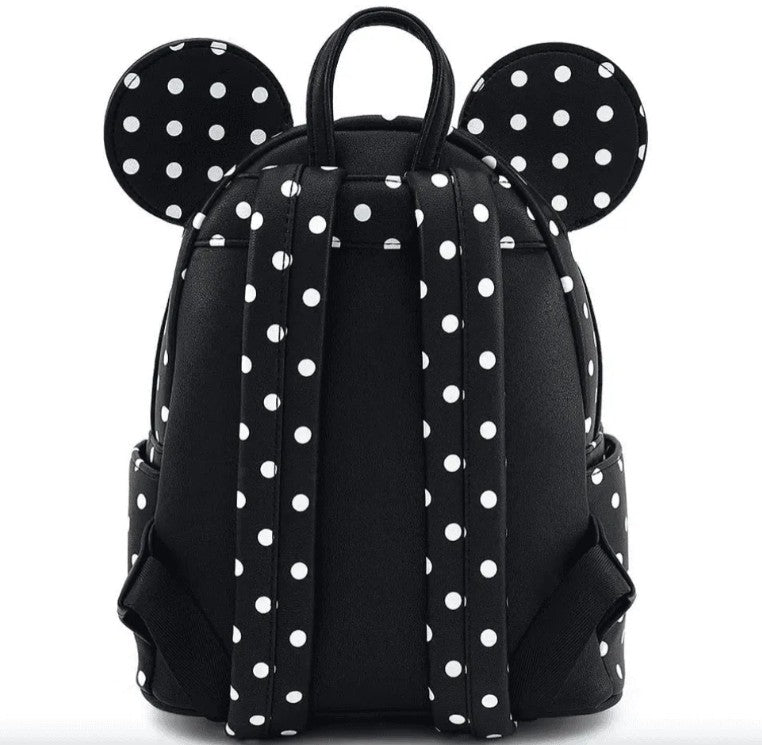 Disney Minnie Mouse Black and White Polka Dot - Loungefly