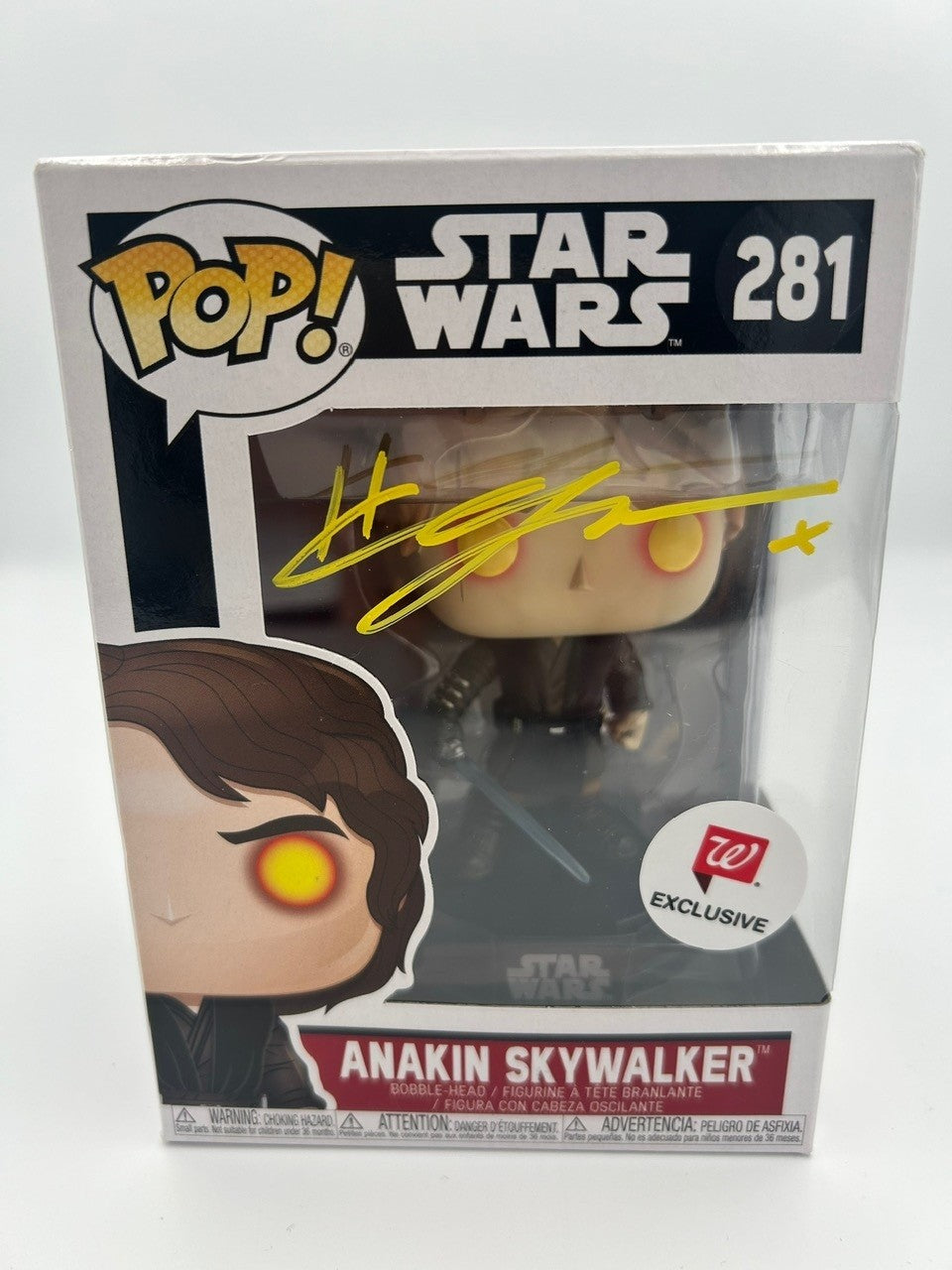 Anakin Skywalker - #281 - Funko Pop! - Star Wars - Signed by Hayden Christensen - Walgreen Exclusive