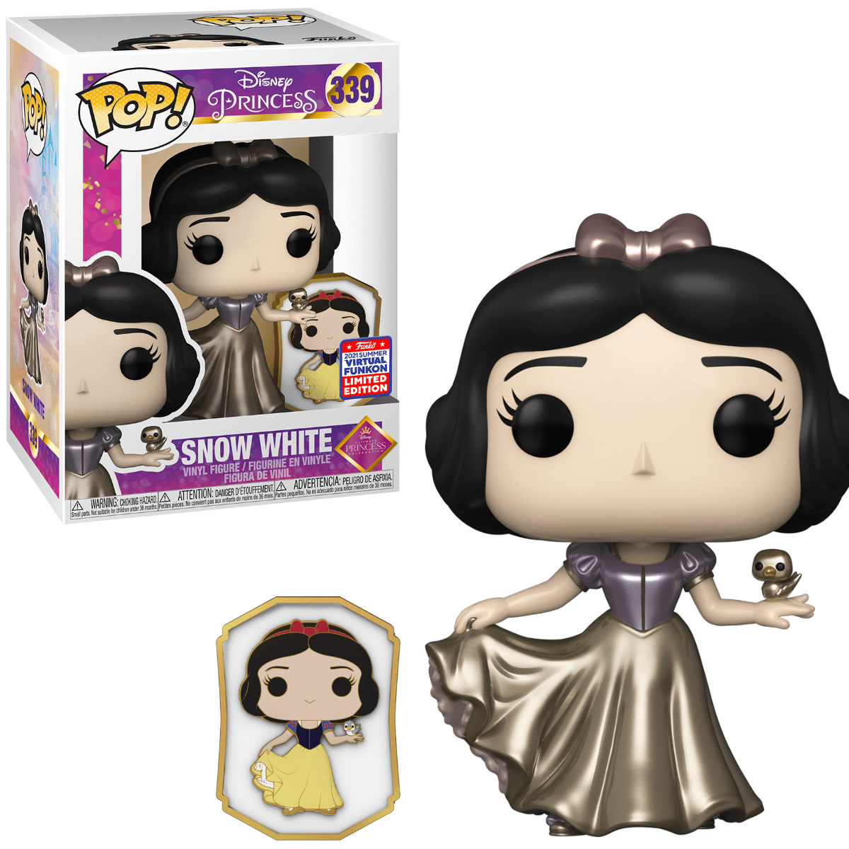 Snow White - #339 - Funko Pop - Disney -2021 Summer Virtual Funkon Exclusive