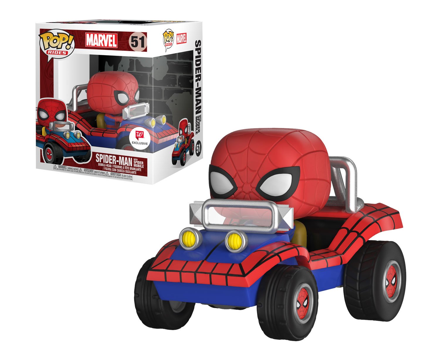 Spider-Man With Spider-Mobile - #51 - Funko Pop! - Marvel - Rides - W Exclusive