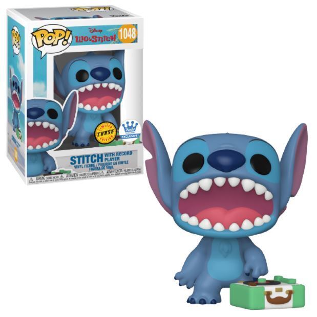 Stitch with Record Player - #1048 - Funko Pop! - Disney  - Lilo and Stitch - Funko Exclusive - Chase Exclusive