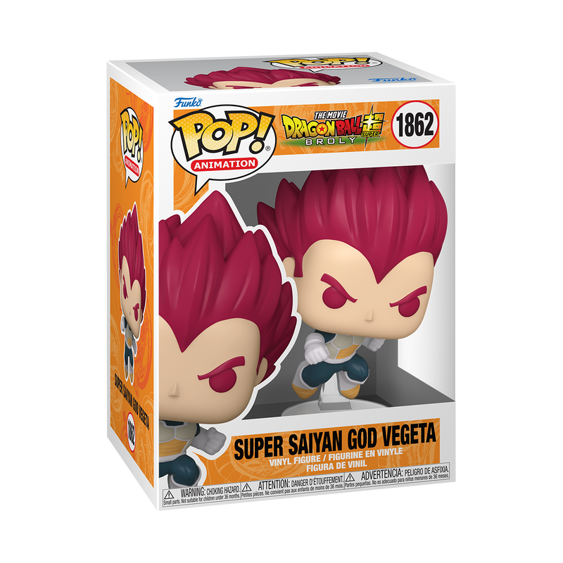 Super Saiyan God Vegeta - #1862 - Funko Pop! - Animation - Dragon Ball  Broly Team