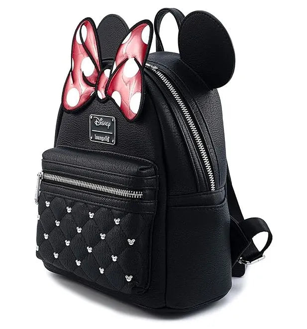 Disney Minnie Mouse Bow Mini Faux Leather Mini Backpack - Loungefly