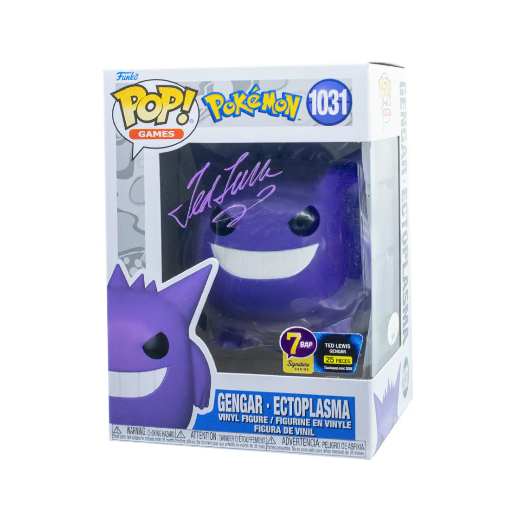 Gengar - #1031 - Funko Pop! - Games - Pokemon - Signed By Ted Lewis - 7BAP 25 PCS