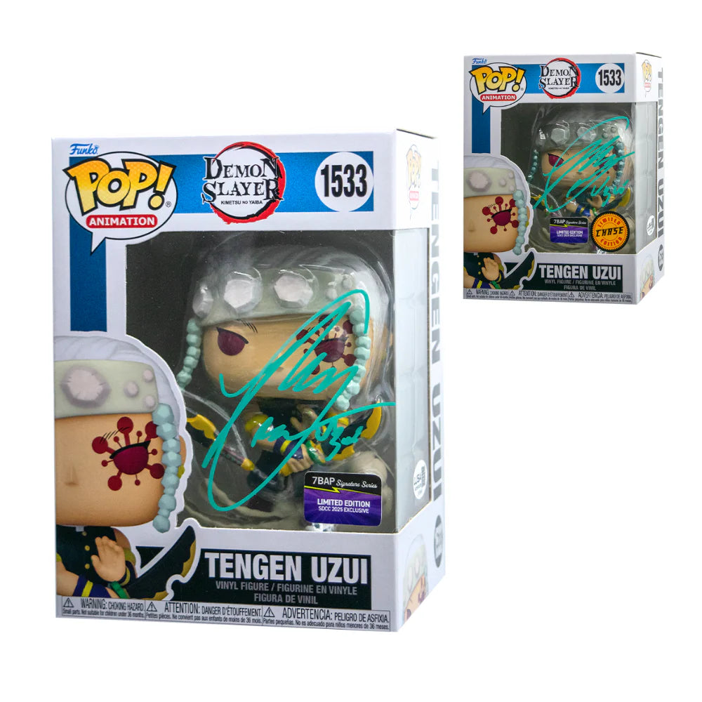 Tengen Uzui - #1533 - Funko Pop! - Animation - Demon Slayer - 7BAP Signature Series - Signed By Ray Chase - Certified Pop!