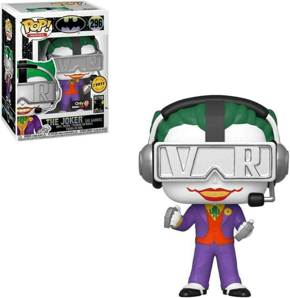 The Joker (VR Gamer) - #296 - Funko Pop! - Heroes - Batman -  Chase - Gamestop Exclusive