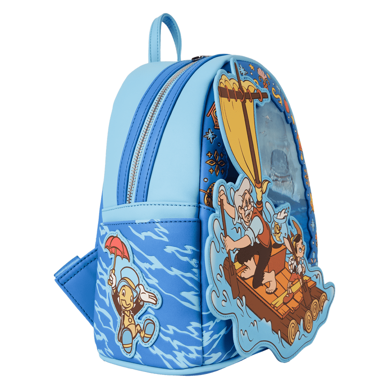 Pinocchio Exclusive Raft Monstro Lenticular Mini Backpack - Loungefly