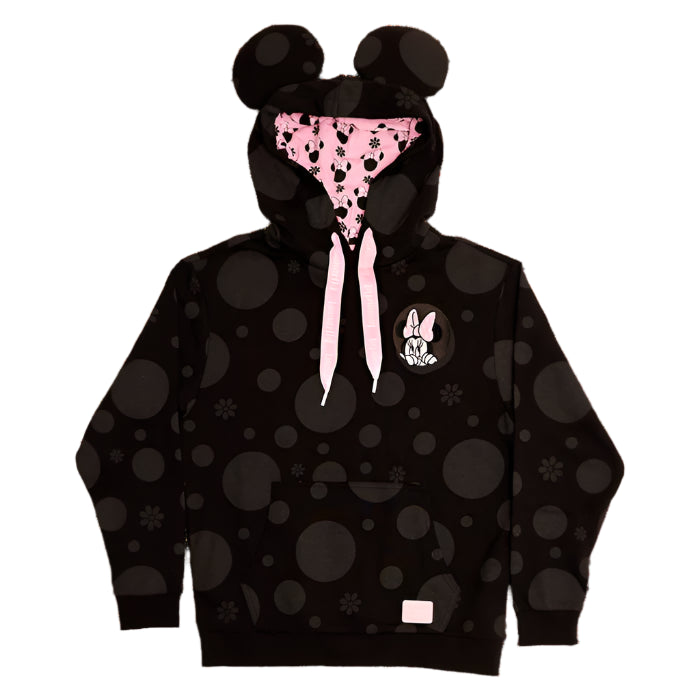 Minnie Rocks The Dots Floral Unisex Hoodie - Disney - Loungefly