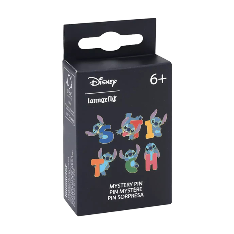 Stitch Letters and Poses Mystery Blind Box Mystery Pin - Loungefly