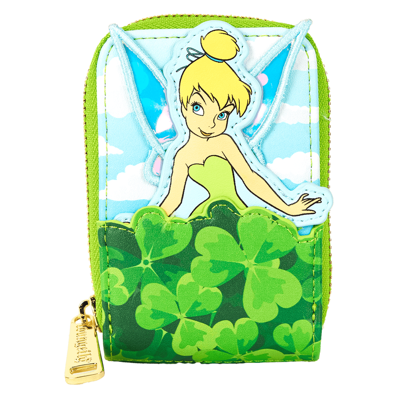 Peter Pan Tinker Bell Exclusive Clover Accordion Wallet - Loungefly