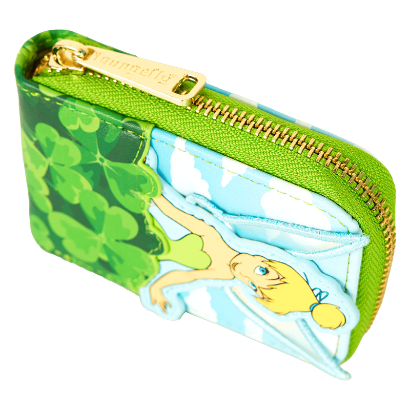 Peter Pan Tinker Bell Exclusive Clover Accordion Wallet - Loungefly