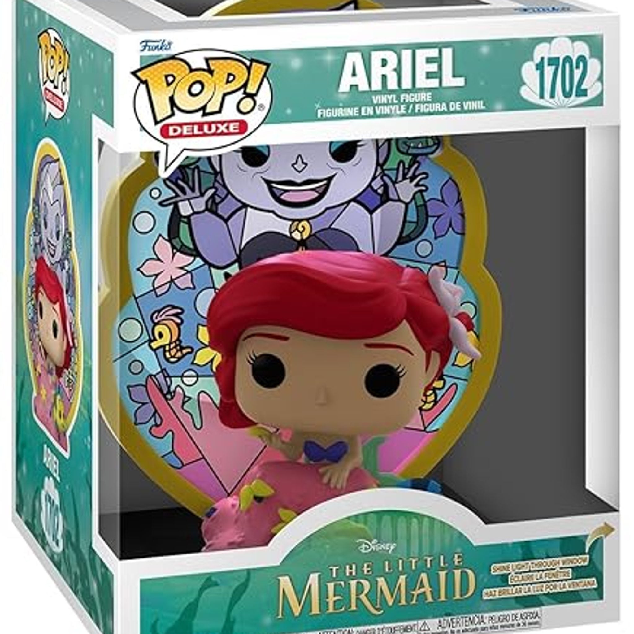 Funko POP! Deluxe: Little Mermaid - Ariel - (Glass) - #1702 - Collectable Vinyl Figure - Gift Idea - Official Merchandise - Toys for Kids & Adults - Movies Fa