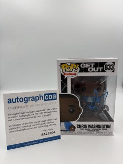 Chris Washington - #833 - Funko Pop! - Movies - Get Out - Signed By Daniel Kaluuya - Certificated Autographcoa