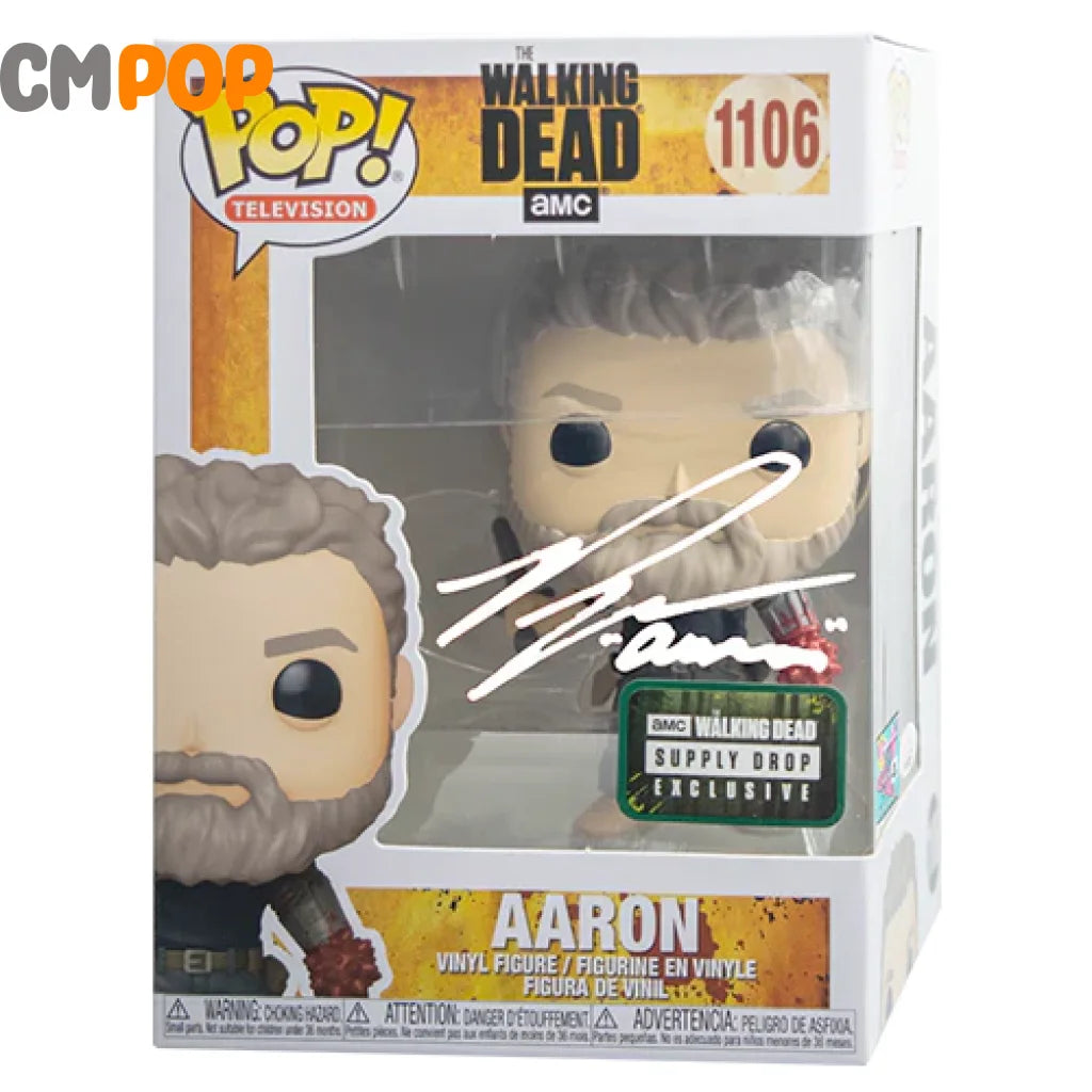 Aaron- #1106 - Funko Pop! Television The Walking Dead Amc Supply Drop Exclusive Signed By Ross