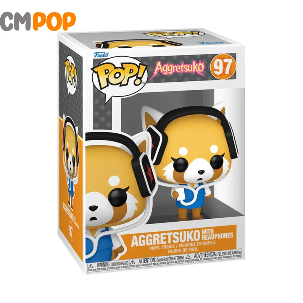 Aggretsuko With Headphones - #97- Funko Pop! Sanrio Hello Kitty And Friends Pop