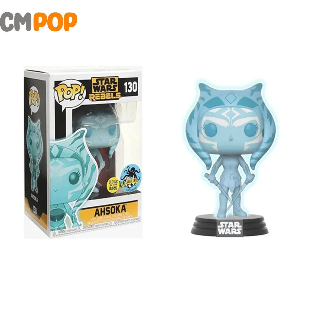 Ahsoka - #130 - Funko Pop! - Star Wars - GITD - La Comic Con Exclusive Funko Pop