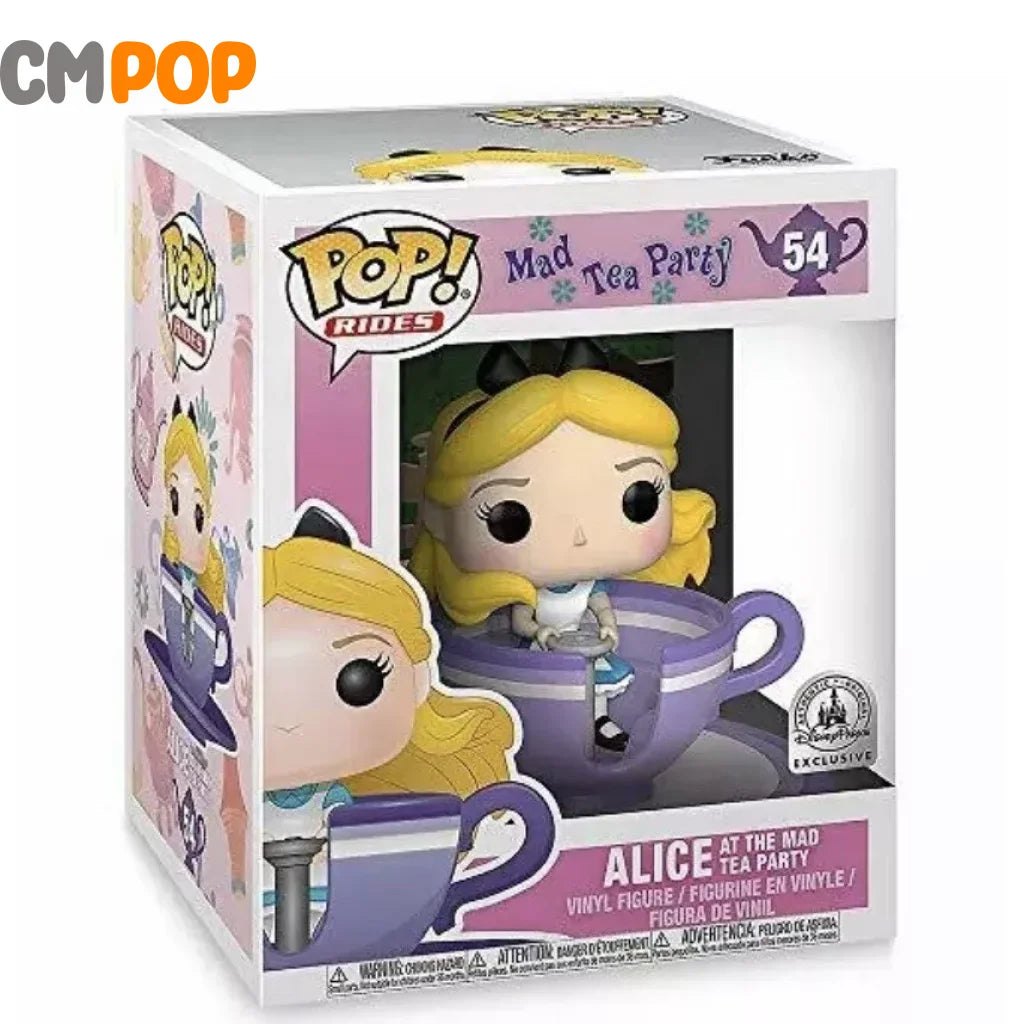 Alice At The Mad Hatters Tea Party - #54 Funko Pop! Rides Disney In Wonderland Parks Exclusive Pop