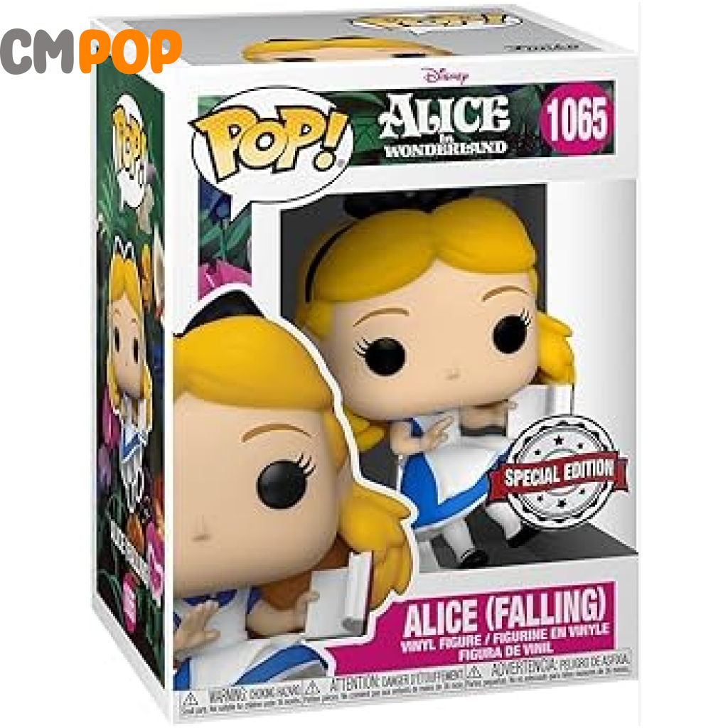 Alice Falling - #1065- Funko Pop! Disney Special Edition Exclusive 7/10 Condition Pop